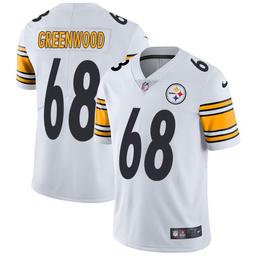 Men Pittsburgh Steelers #68 Greenwood Nike White Vapor Limited NFL Jersey->pittsburgh steelers->NFL Jersey